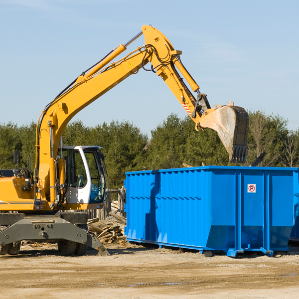 what size residential dumpster rentals are available in Brandamore